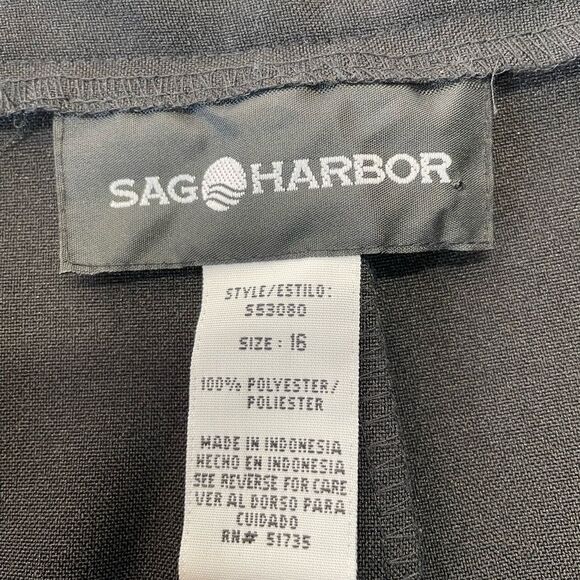 Sag Harbor slacks, Black, size 16, NWOT - Picture 6 of 7